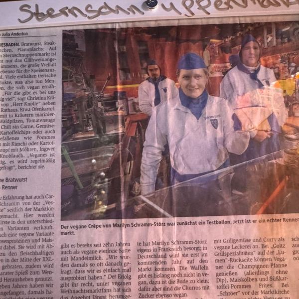 Zeitungsartikel Sternschnuppenmarkt